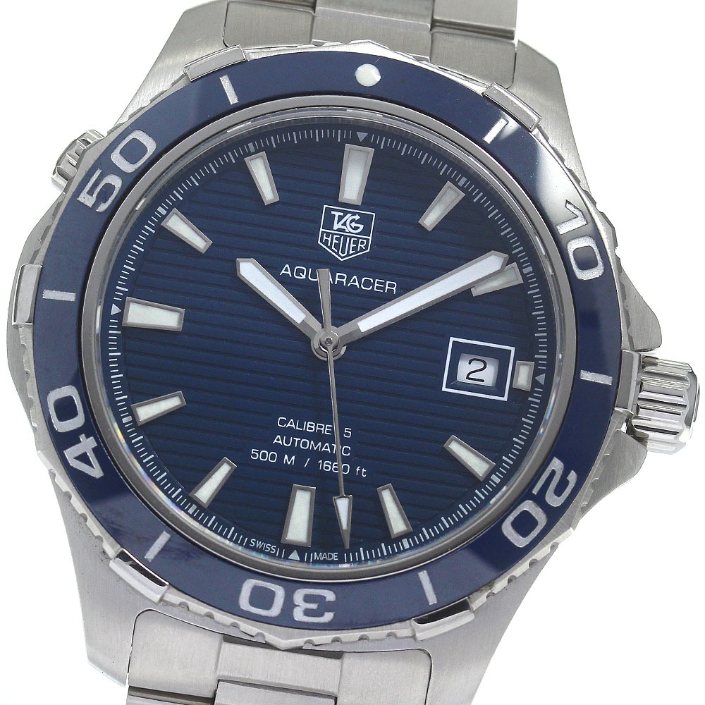 タグホイヤー TAG HEUER WAK2111 アクアレーサー キャリバー5 自動巻き メンズ 良品 _826422【中古】