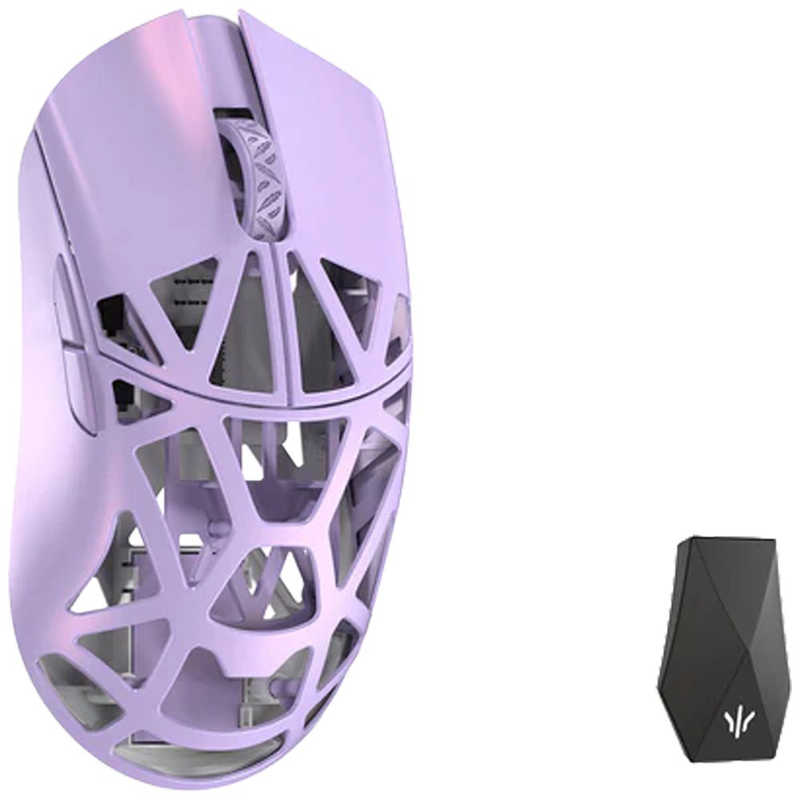 KIBU　ゲーミングマウス Beast X Max ［光学式 / 有線/無線(ワイヤレス) / 5ボタン / USB］ Soft Lilac(Solid sides)　WL-BXMAX-SL-O-NH