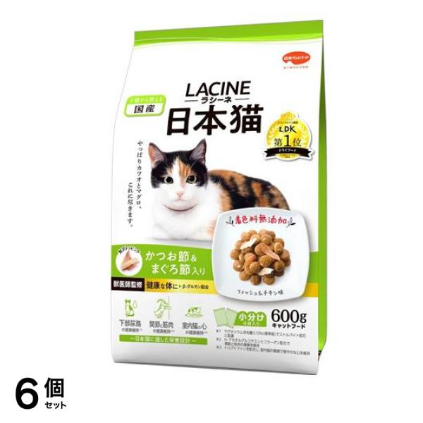 日本猫 かつお節&まぐろ節入り 150g× 4袋入 (600g) 6個セット