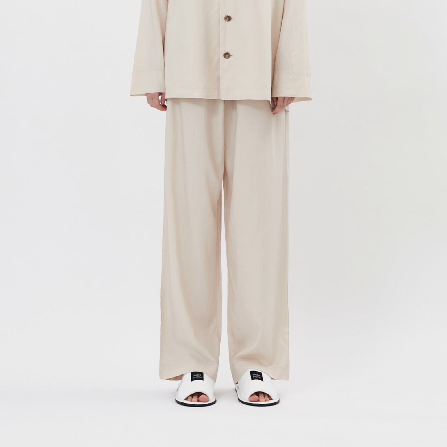 オーブブランシェ Lite. パジャマロングパンツ_アイボリー