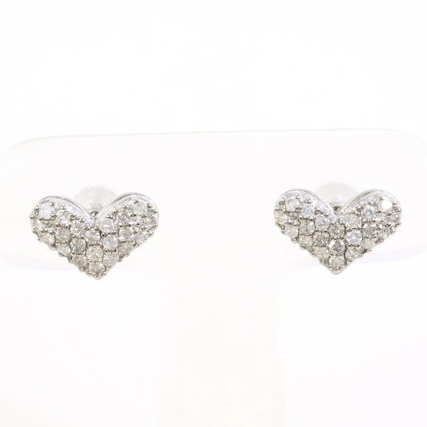 K10 10金 WG ホワイトゴールド ピアス ダイヤ 0.25 ×2 ジュエリー 中古 29,133円