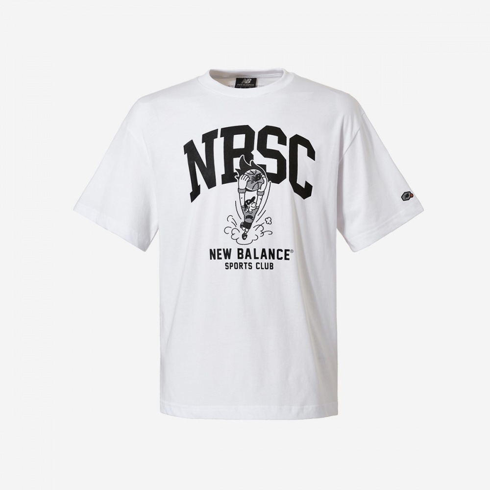 ニューバランス バスケットボール グラフィック 半袖Tシャツ NBNEFB1533-(10)ホワイト