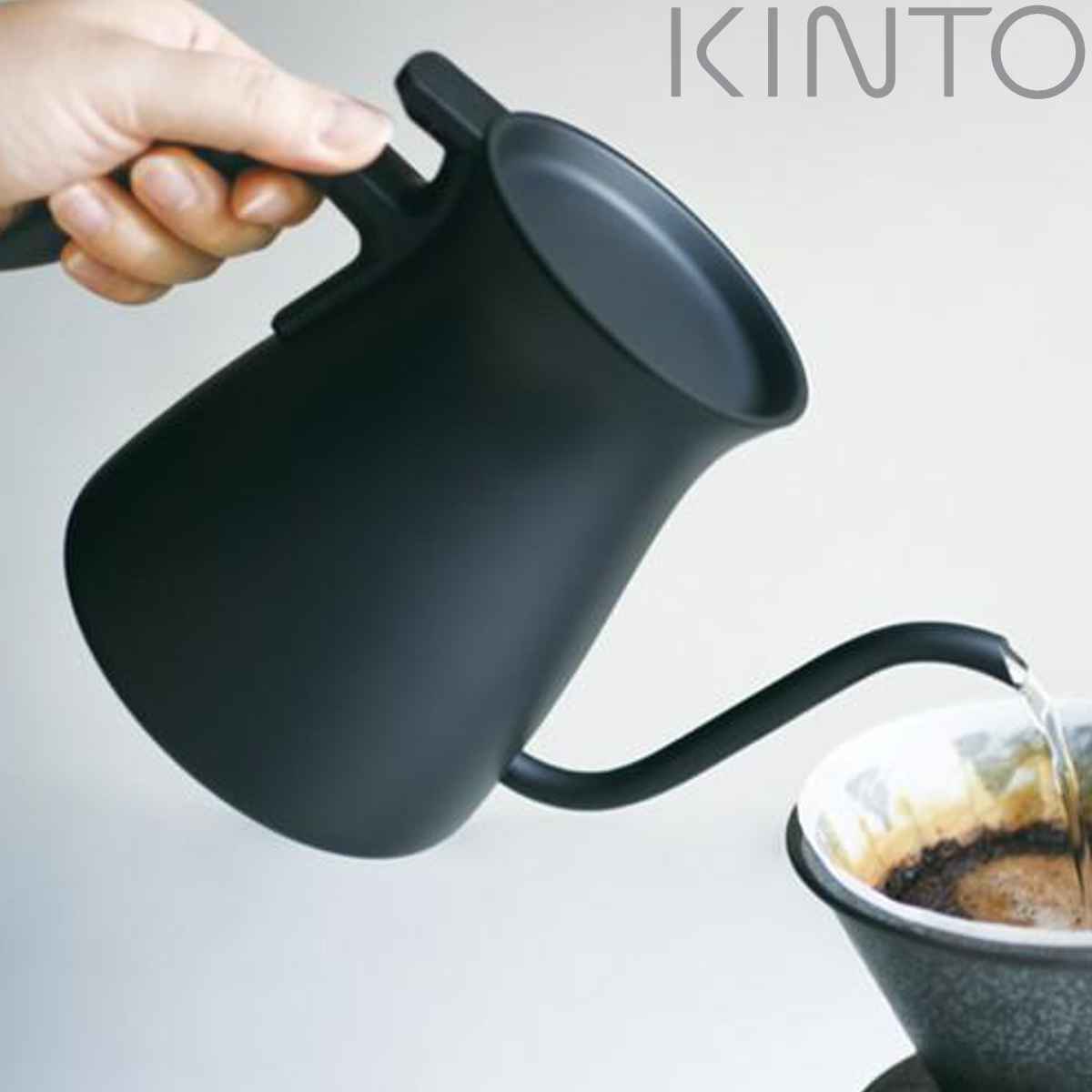 KINTO キントー POUR OVER KETTLE プアオーバーケトル 900ml ブラック ケトル ステンレス 直火対応 食洗機対応 ステンレスケトル ドリップケトル コーヒーポット