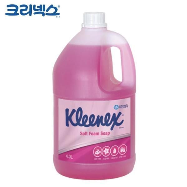 XBI7ILK2 クリネックス ハンドウォッシュ フォーム ソープ グリーンフローラルの香り 4L x