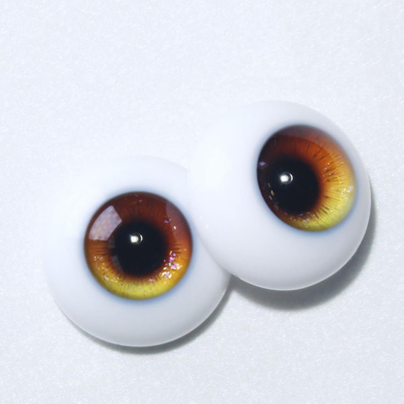 BJD ドールアイ レジンアイ 獅子座 樹脂アイ ブラウン系 球体関節人形用樹脂眼 12mm/14mm/16mm/18mmサイズ