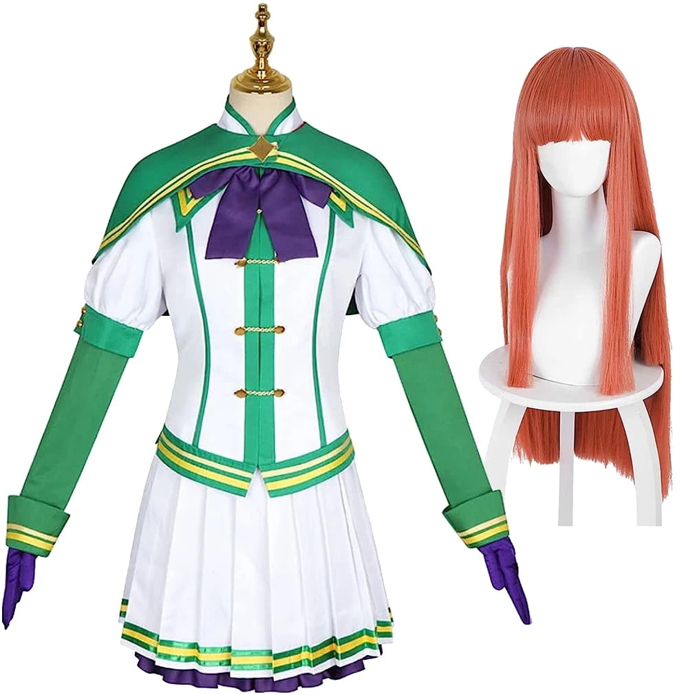 コスプレ衣装 サイレンススズカ ウマ娘 プリティーダービー ウィッグ付き イベント パーティー 変装 演出服 クリスマス パーティー