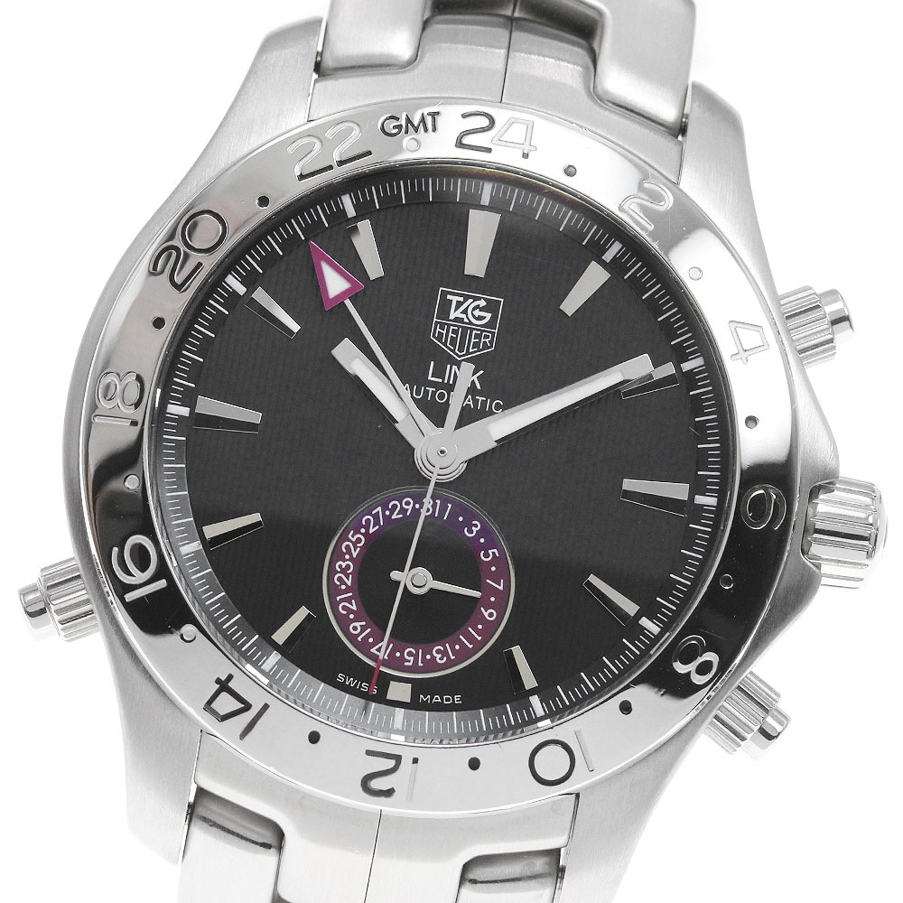 タグホイヤー TAG HEUER WJF2115 リンク GMT デイト 自動巻き メンズ 良品 _838800【中古】