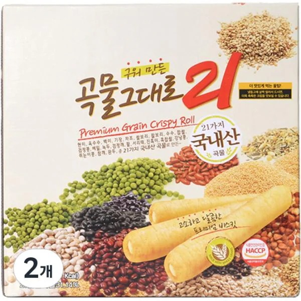 焼いて作った穀物そのまま21クリスピーロール 구워만든 곡물 그대로 21 크리스피 롤