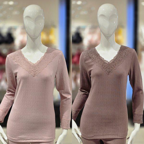 シルクプロテインレーヨンジャカード長袖インナー（vlg5066c）_s