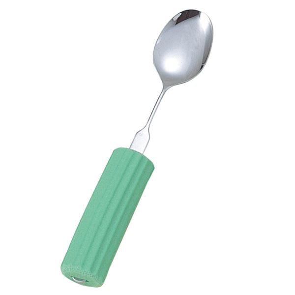 (まとめ)フセ企画 食事用具 オールステンレスハンドル・シリコンスポンジ付(1)スプーン大 5230 N-1/SS-28(×3セット)