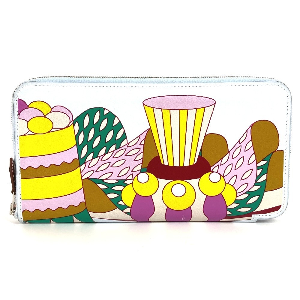 長財布 アザップロング シルクイン ロング ラ パティスリー ロングウォレット ラウンドファスナー スイフト フランセーズ/ブルーブリュム マルチカラー