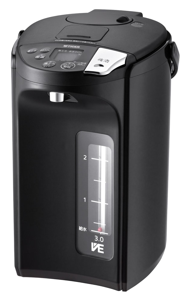 タイガー PIS-G300KE 蒸気レスVE電気まほうびん　3.0L　アーバンブラック PISG300KE