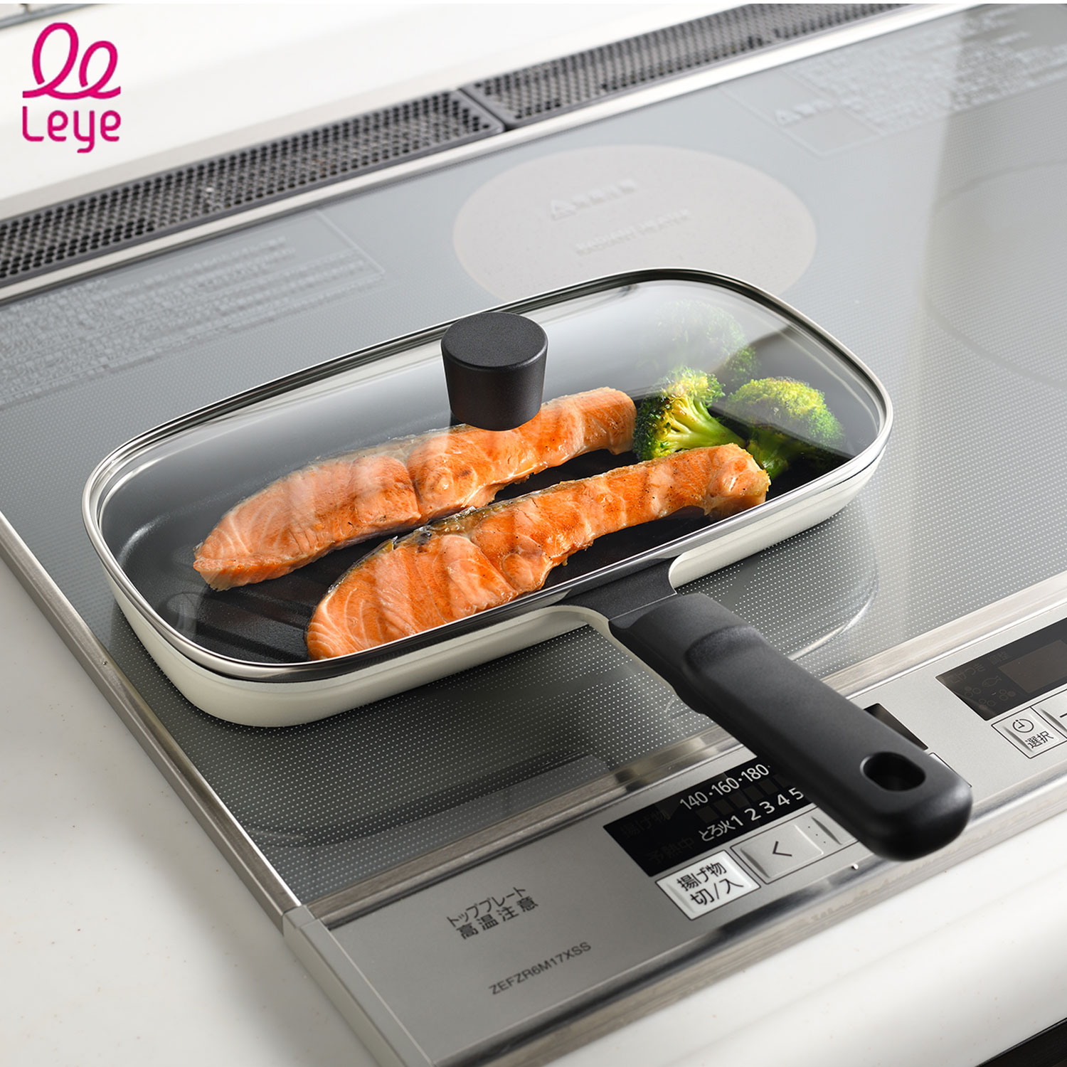 フィッシュロースター おさかなロースター グリルパン コンパクト 軽量 ガス対応 IH対応 丸洗い LES3238