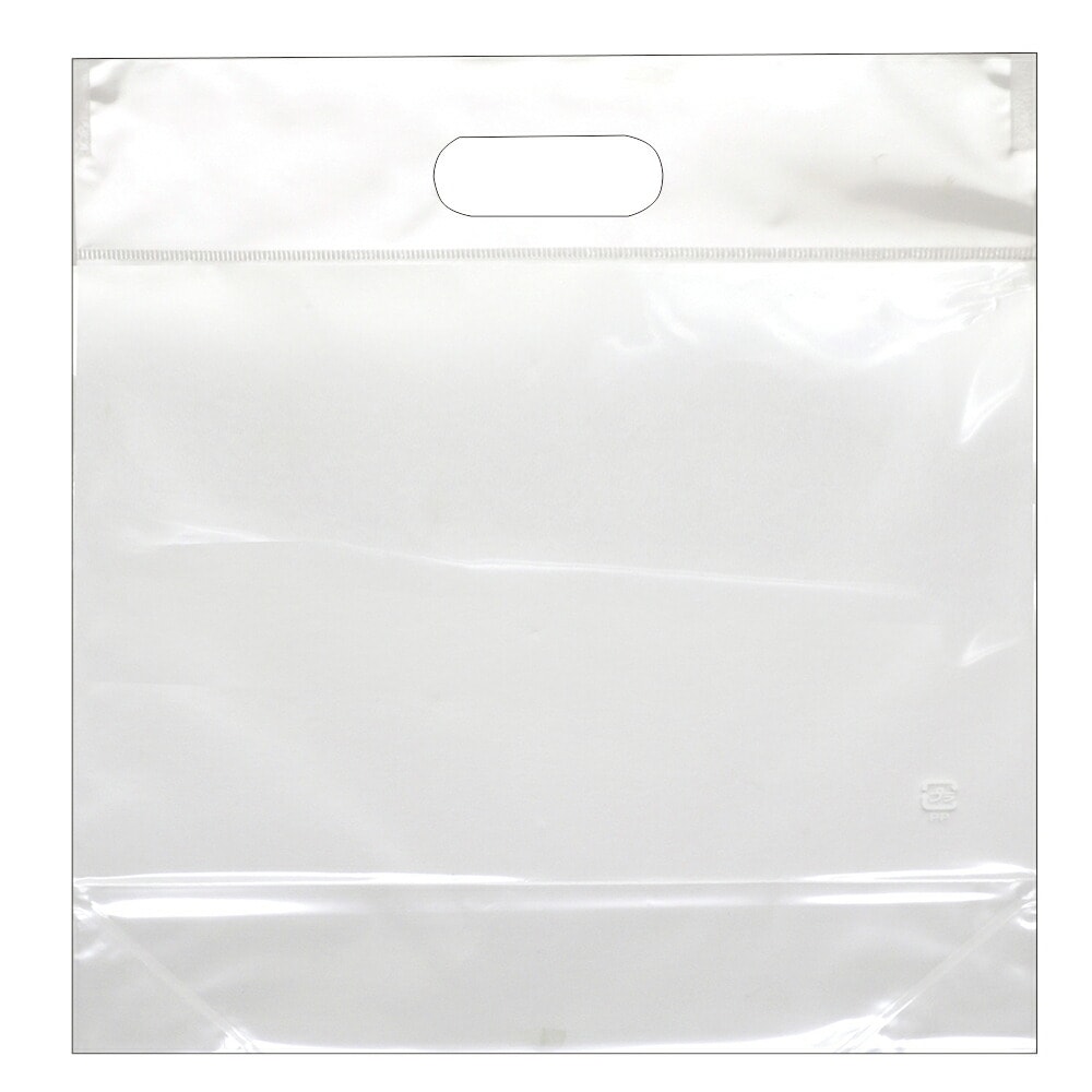 （まとめ買い）ササガワ スタンドパック 持ち手付ポリ袋 マチ付 幅300x高さ310＋マチ50mm 100枚入 50-3910 [x3]