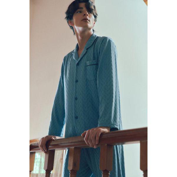 ブラックラベル コートナ Vロゴ ジャカード 男性 パジャマ 男子 プレミアム 寝巻き VPA4564M MT C_P405386639