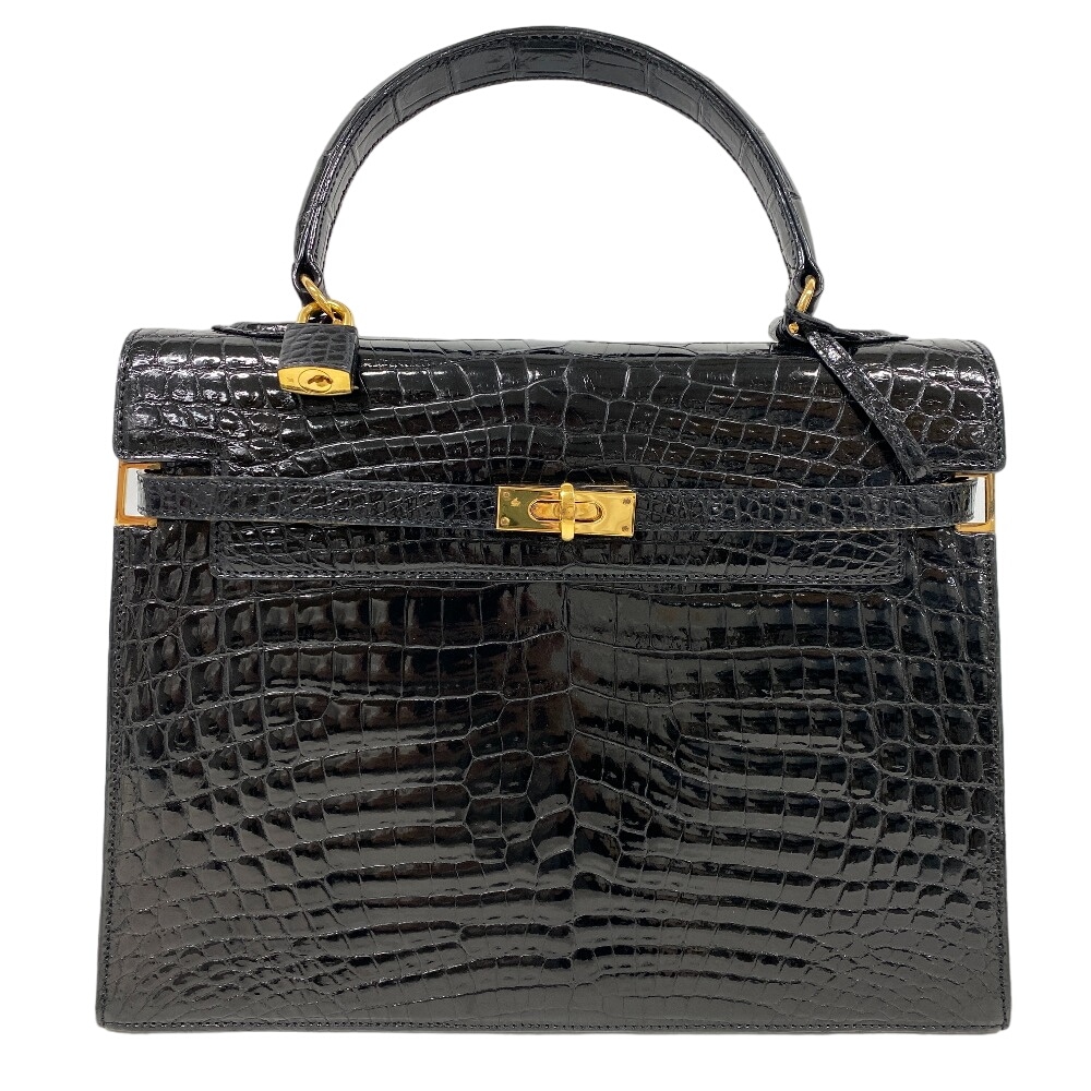 スカラ28 クロコダイル ハンドバッグ ブラック レディース ブランド 80,960円