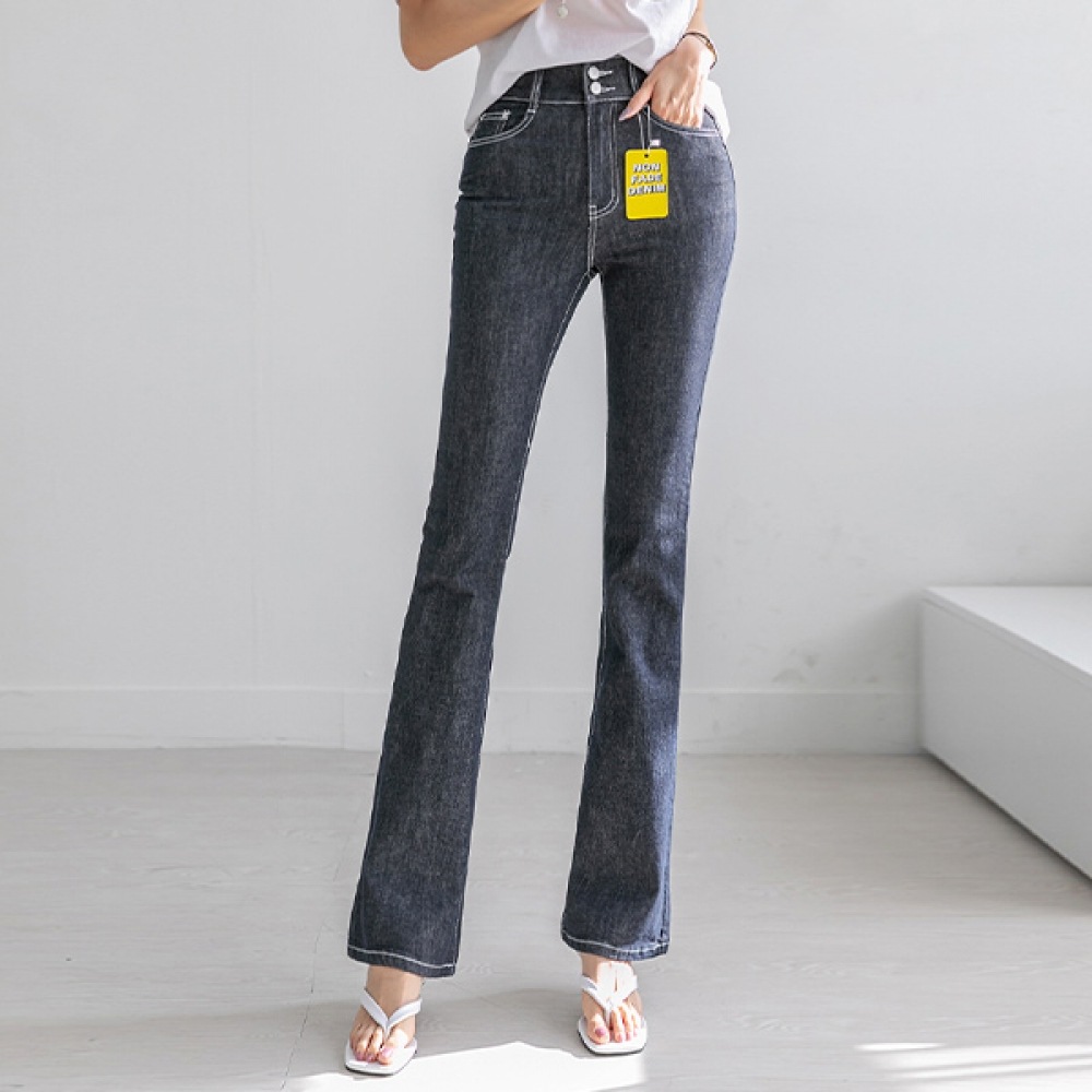 (NAK21) (S~2XL) 3タイプブラックブルーデニムブーツカットパンツ DM31-P-60 4,867円