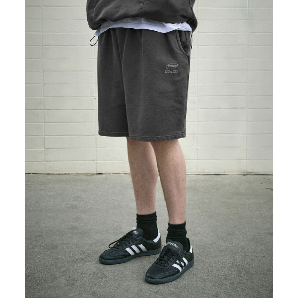 フルーク FSB バンディングピグメントハーフスウェットショーツダークグレー FSP356