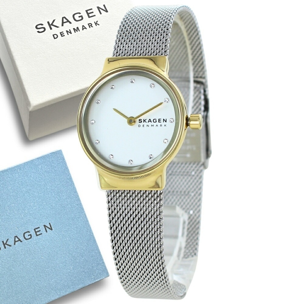 おしゃれ 20代 30代 女性 プレゼント 誕生日 スカーゲン 腕時計 手表 レディース 小さい 時計 シルバー メッシュベルト 通勤 通学 仕事用 社会人 ギフト 贈り物 ポイント消化
