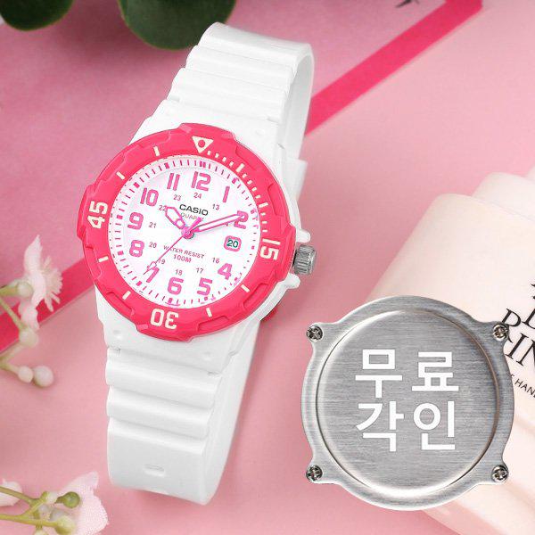 無料刻印 LRW-200H-4B カジュアル レディース ウレタン時計 d