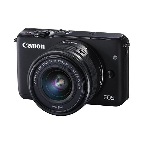 【アウトレット品】Canon ミラーレス一眼カメラ EOS M10 レンズキット(ブラック) EF-M15-45mm F3.5-6.3 IS STM 付属 EOSM10BK-1545ISSTMLK 46,080円