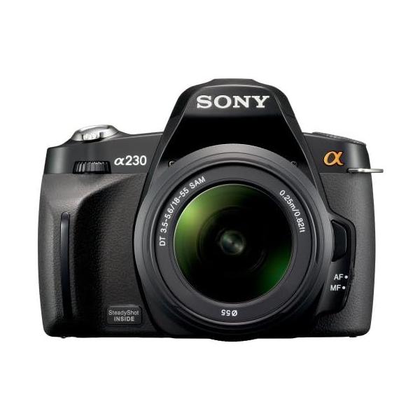 【中古】ソニー SONY デジタル一眼レフカメラ α230 ズームレンズキット ブラック DSLRA230L