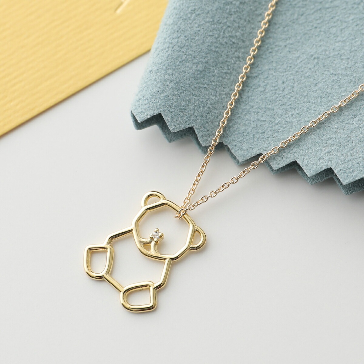 ALIITA アリータ ネックレス OSITO BRILLANTE NECKLACE ROLO レディース テディベア ダイヤモンド ペンダント アクセサリー J1000/YELLOW-GOLD