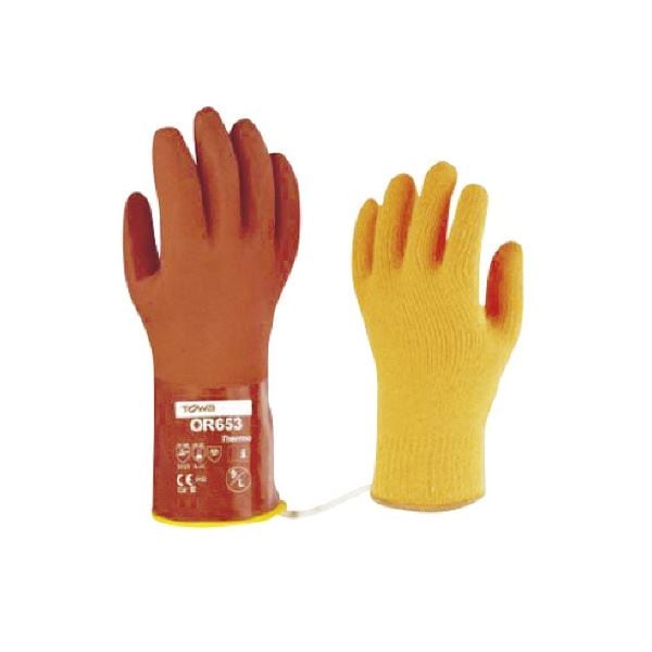 （まとめ）東和 ソフトビニスター 防寒 インナー付 LL OR653-LL 1双[x3]