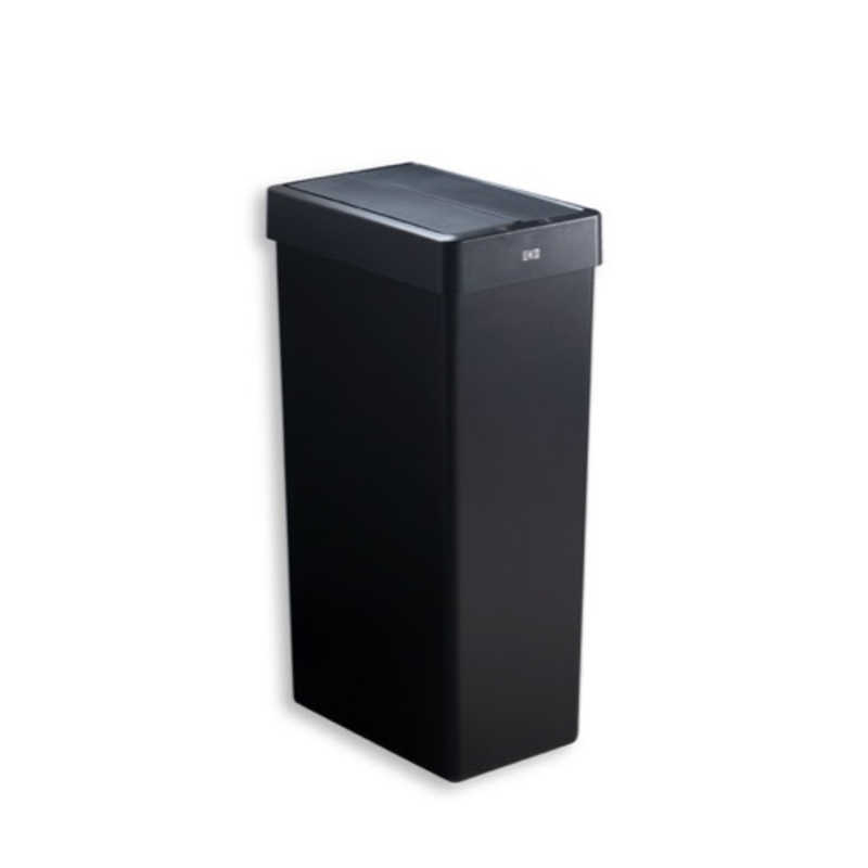 EKOJAPAN　エックスウイング ライト センサービン ブラック 30L 自動開閉 ゴミ箱 ふた付き インナーボックス無し ［30L /自動センサー式］　EK6277P-30L-BL