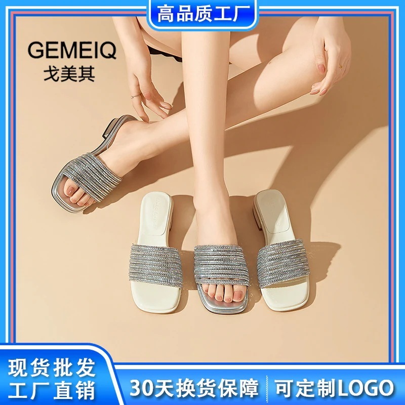 Ge Meiqi 新作サンダル 2025 美しいサンダル スリッポン レディース シューズ スリッパ レディース 夏 アウトドア サンダル レディース
