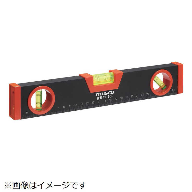 トラスコ中山　アルミレベル 箱型 マグネット付 900mm 水平垂直45　TL900M