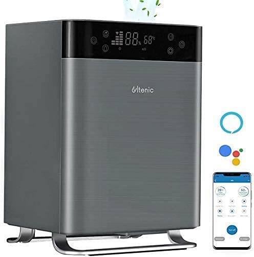 加湿器 アロマ 超音波式 30畳 スマート制御 上から給水 ナイトライト 3段階ミスト調節