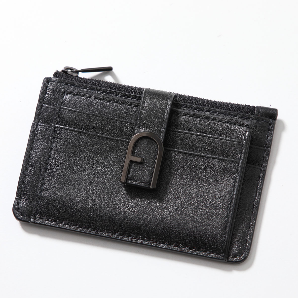 Furla フルラ コインケース カードケース FLOW フロー WP00403 BX2045 レディース フラグメントケース レザー ロゴ ミニ財布 小銭入れ O6000/NERO