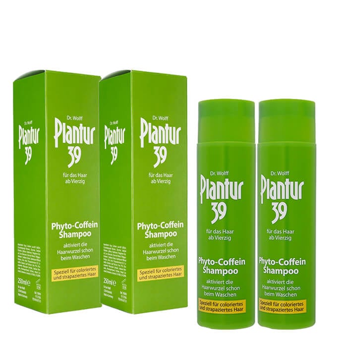 プラントール39　カフェインシャンプー カラー ストレスで傷んだ髪用 250ml 2本 海外発送　日時指定不可　ヤマト国際便発送