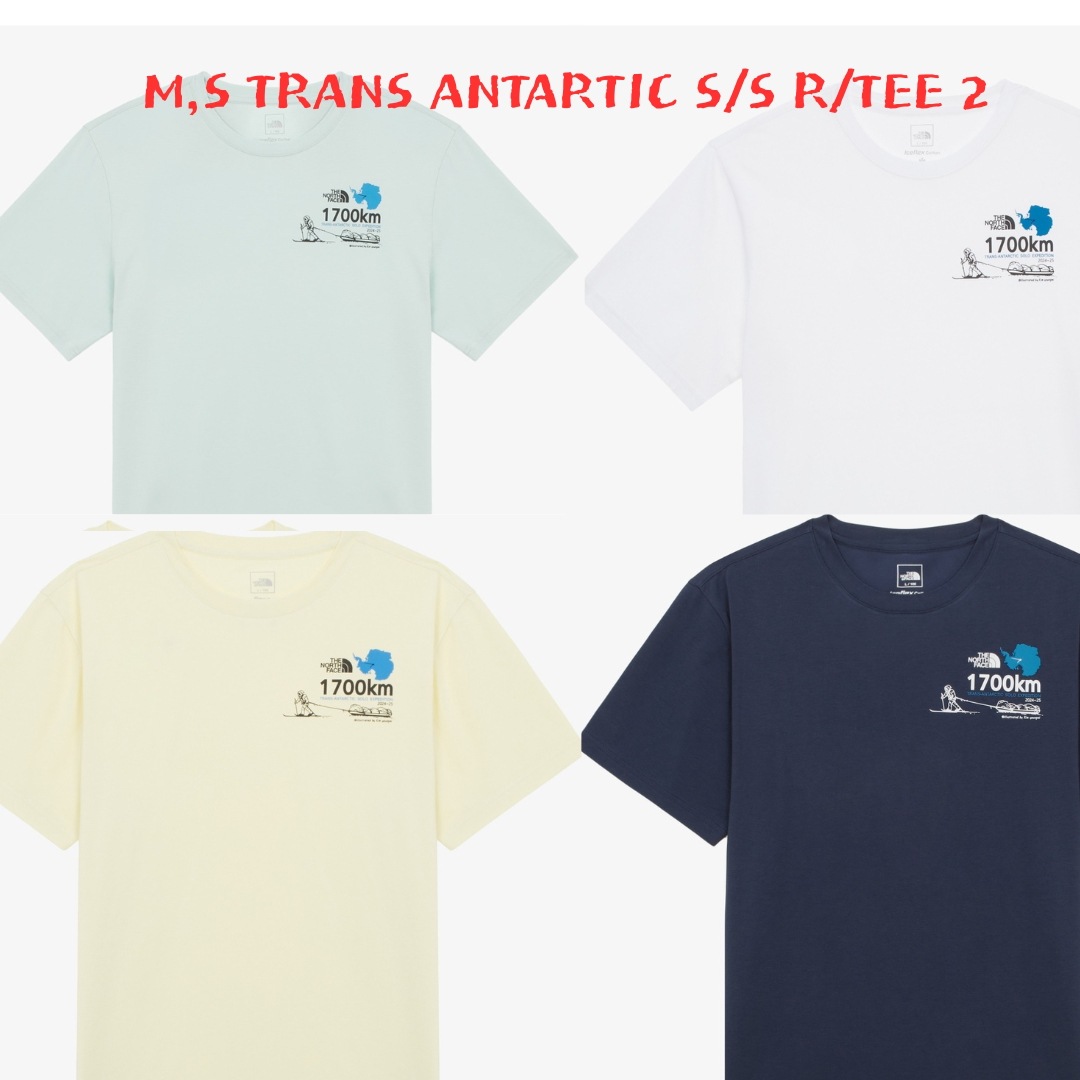 韓国正規品保証 関税負担なし NT7UR56A MS TRANS ANTARTIC S SR TEE 2デイリー 基本 着装 男子 女子 人気 韓国 ファッション 男女共用 アウトドア