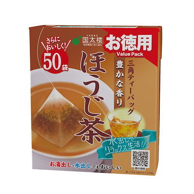 他サイト： 国太楼 お徳用豊かな香りほうじ茶三角ティーバッグ50Pの商品画像
