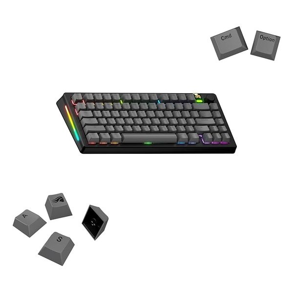 英語配列メカニカルキーボード対応 MX互換キーキャップ 130個入 GLO-KB-ACC-KC-GPBT-BA-AGRY-US