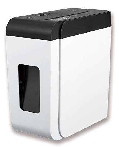 アスカ シュレッダー クロスカット 静音革命48dB 引き出し式 最大6枚 連続10分 コンパクト ホッチキス11号針まで対応 ホワイト SZK01