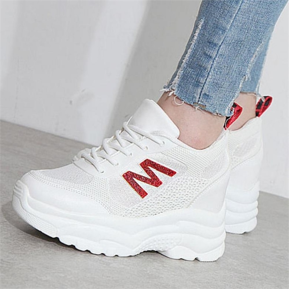 (ニーナのパリ) ハイハイトチャンキーヒールスニーカー (0K579)