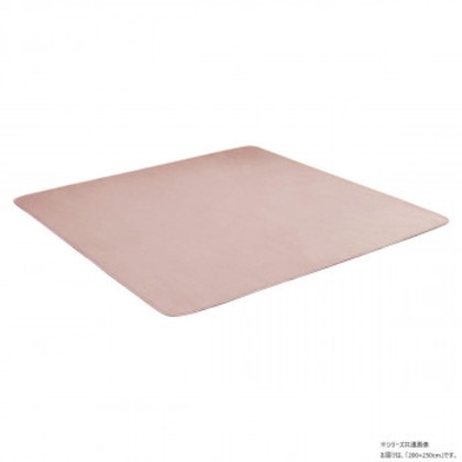 ピオニー2 フランネル 無地ラグ 200×250cm ライトピンク 1380000025947