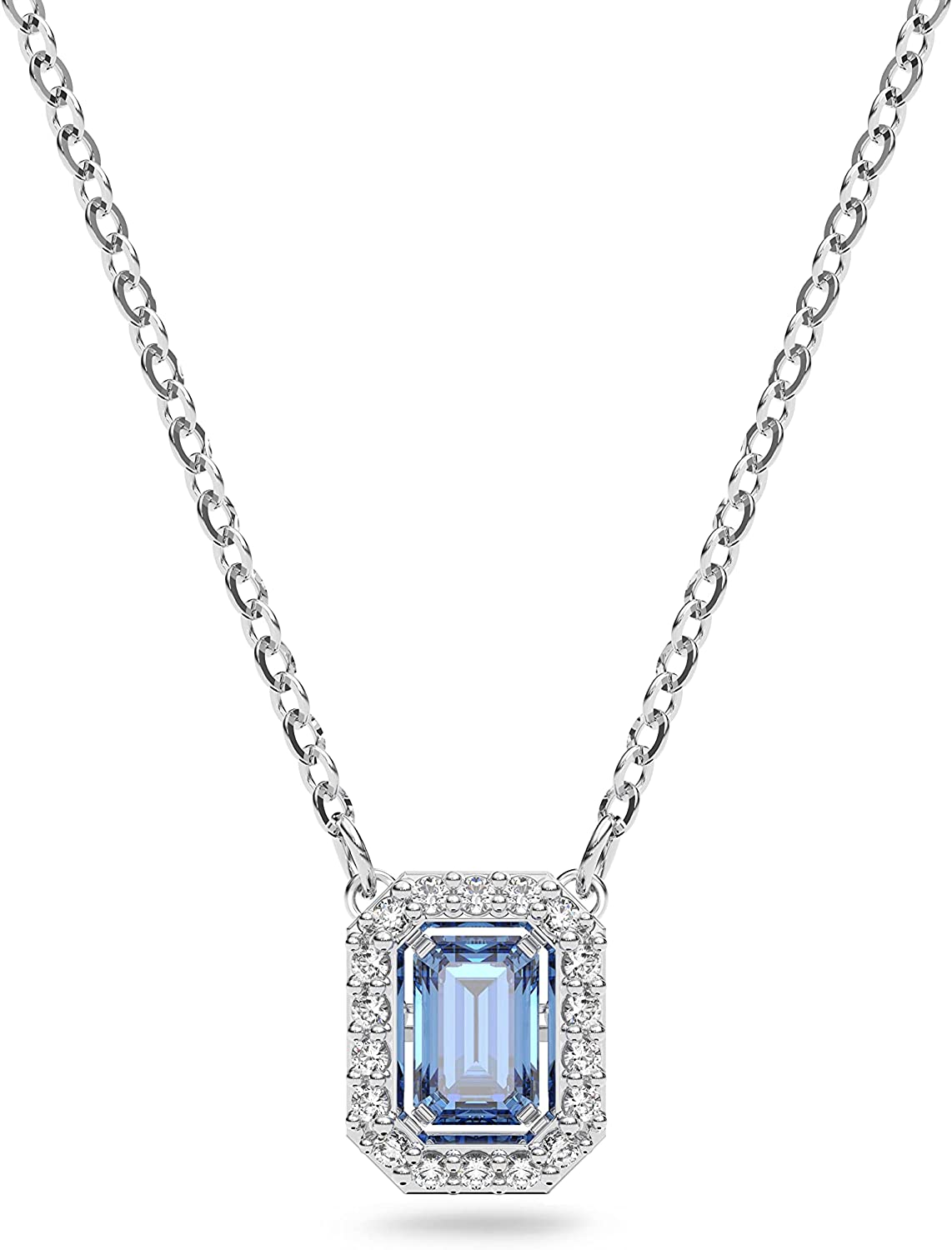 5614926 ネックレス レディース ブルー シルバー オクタゴンカット Millenia 並行輸入品