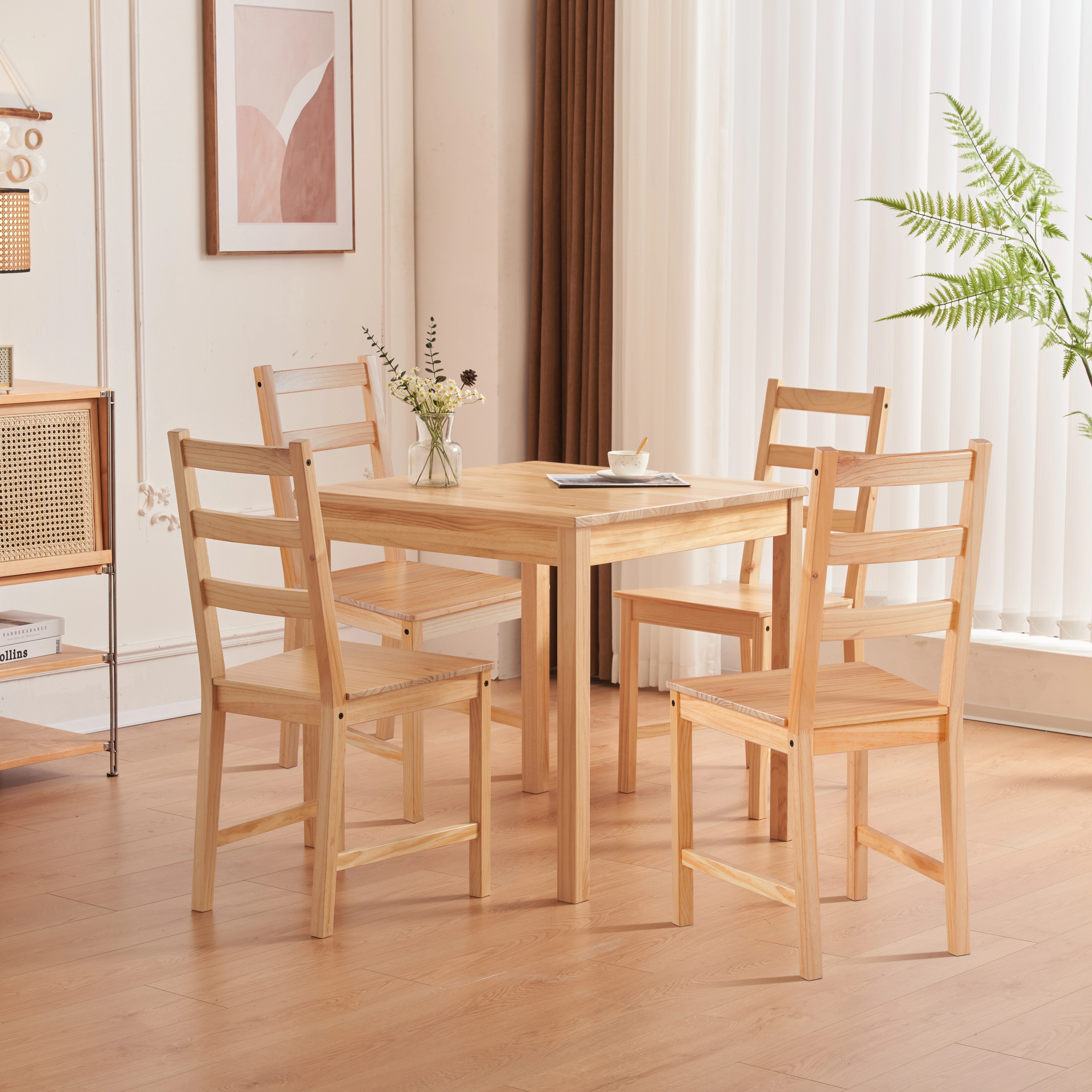 5点セット】ダイニングセット 2人用 モダン北欧 食卓 シンプル