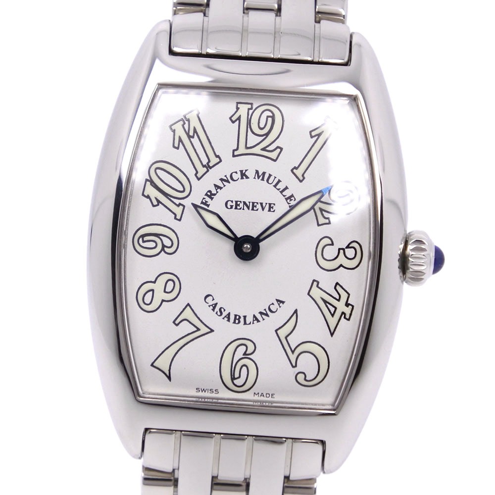 卸し売り購入 カサブランカ 1752QZ ステンレススチール クオーツ アナログ表示 レディース 白文字盤 腕時計 中古Aランク その他 ブランド腕時計