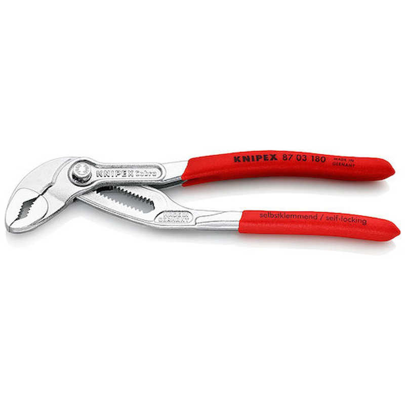 KNIPEX社　ウォーターポンププライヤー コブラ 180mm　8703180