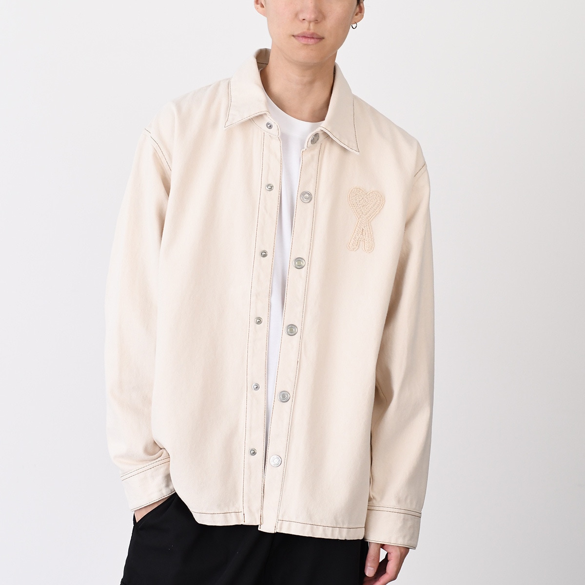 アウター ジャケット カラーコットンツイル オーバーシャツ HJ