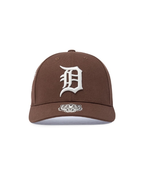 【MLB】 SIGNATURE ALL OVER PATCH STRUCTURED BALL CAP DET NEON BROWN キャップ 正規品
