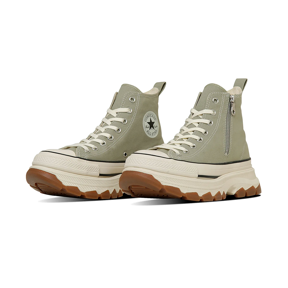 ALL STAR R TREKWAVE Z HI ハイカットスニーカー キャンバスシューズ 厚底 ボリュームソール カジュアル メンズ レディース ジュニア 男女兼用 靴 シューズ