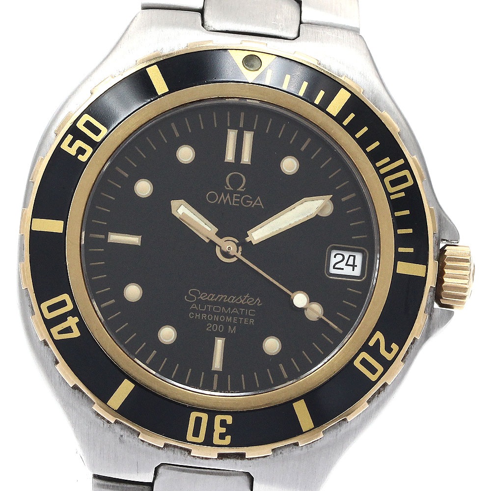 オメガ OMEGA シーマスター200ｍ デイト YGベゼル 自動巻き メンズ _892286【中古】
