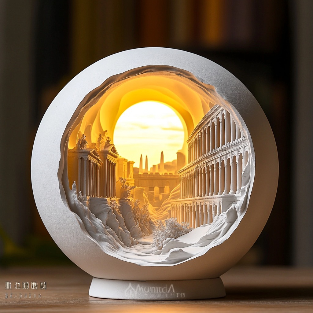 ローマのブルートゥーススピーカーの小夜灯が香りを増して長持ちする家の置物ベッドヘッドライトが女性のバレンタインデーのプレゼントを飾る