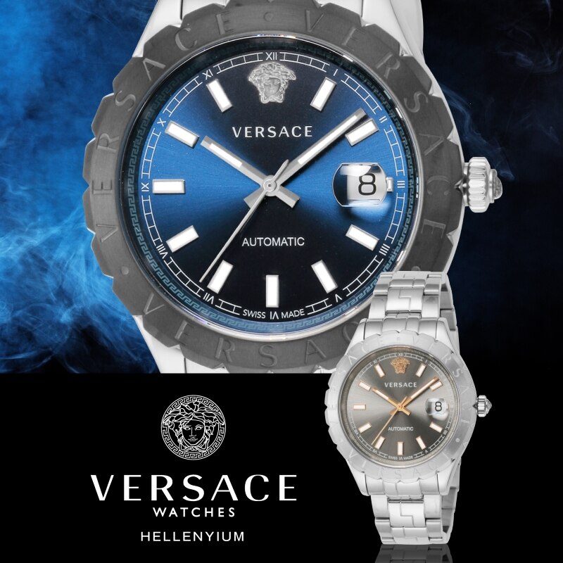 VERSACE【腕時計】VERSACE HELLENYIUM メンズ ブルー グレー 自動巻 VEZI00119 219 時計 ブランド